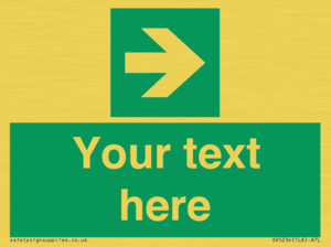 Custom Arrow Right Sign